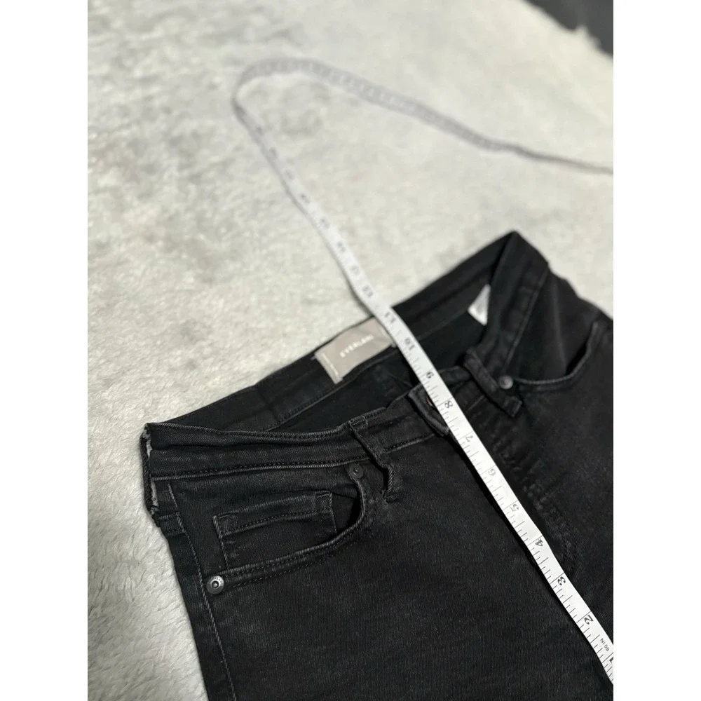 Everlane Women's Black Mid Rise Skinny Jeans Size 27 Regular 27x28 Pants Stretch